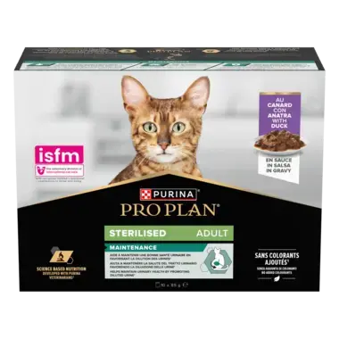 08445290989666_c1c1_44320149.png PRO PLAN® STERILISED MAINTENANCE au Canard en Sauce – Image 1
